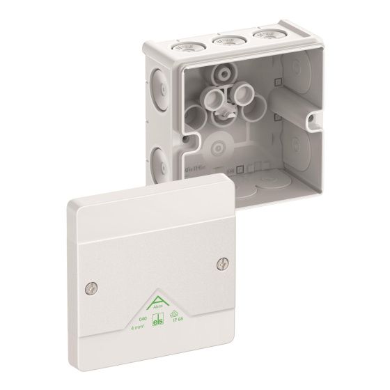 Spelsberg Abzweigkasten Abox 040-L/w, 102x102x57mm IP66, Kunststoff, Weiß