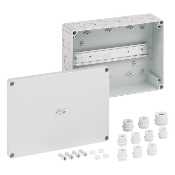 Spelsberg Reihenklemmen-Kasten RK 4/25L rechteckig, IP66 180x254x90mm 400V, Kunststoff, Grau