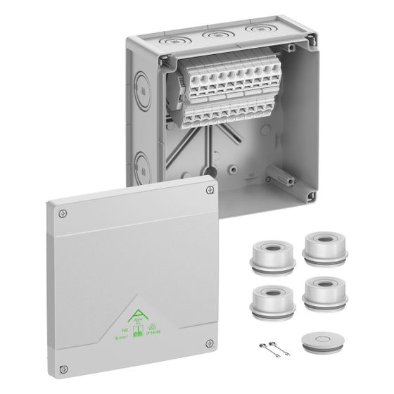 Spelsberg Abzweigkasten Abox SL-10², 182x182x90mm, 10mm2, IP66, grau