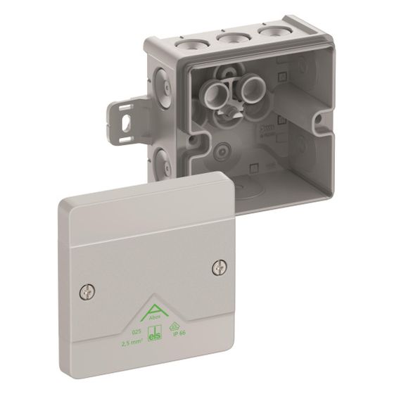 Spelsberg Abzweigkasten Abox 025 AB-L, 87x87x52mm IP66, Kunststoff, Grau