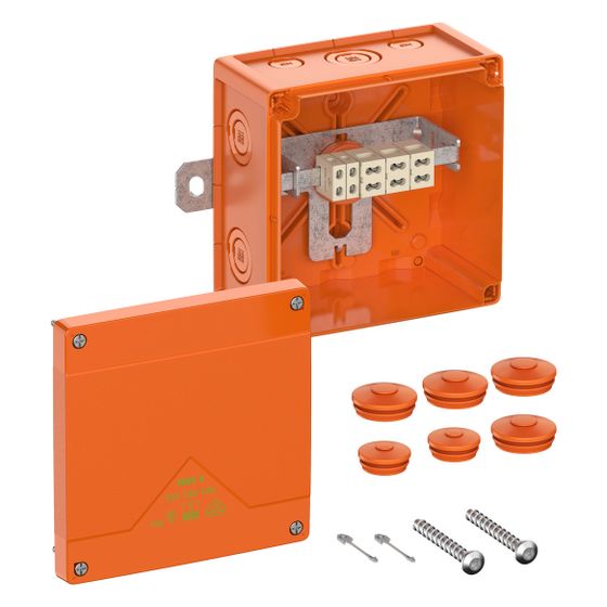 Spelsberg Kabelabzweigkasten WKE 4 Duo, 150x150x85mm, IP66, 6mm2, Orange