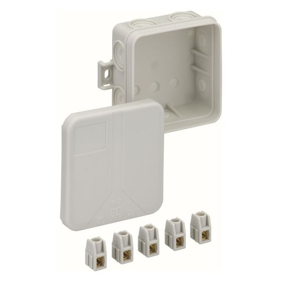 Spelsberg Verbindungskasten SD 7, 75x75x37mm, IP55, 2,5mm2, Kunststoff, Grau, 1