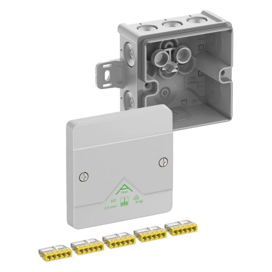 Spelsberg Abzweigkasten Abox 025 AB-2,5, 87x87x52mm, IP66, grau
