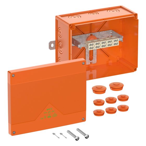 Spelsberg Kabelabzweigkasten WKE 6 Duo, 200x250x120mm, IP66, 10mm2, Orange, 86751001