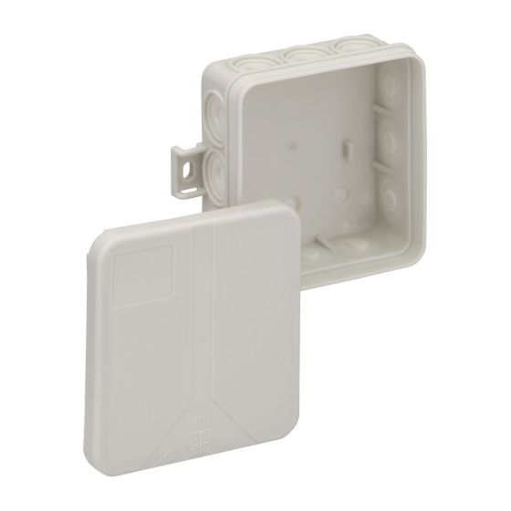 Spelsberg Verbindungskasten i 12-L quadratisch, 85x85x37mm, IP55, Kunststoff, grau