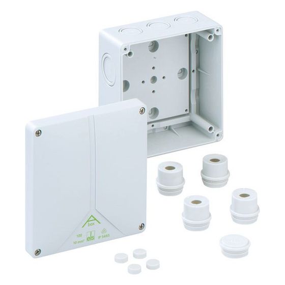 Spelsberg Verbindungskasten ABOX 100-L quadratisch, 140x140x79mm, IP65, 10mm2, grau