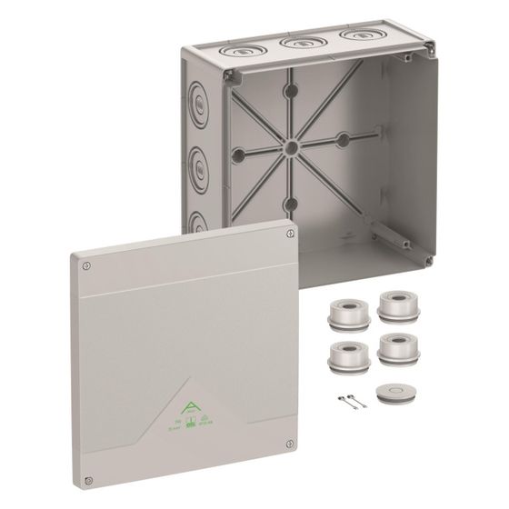 Spelsberg Abzweigkasten Abox 350-L, 252x252x120mm IP66, Kunststoff, Grau