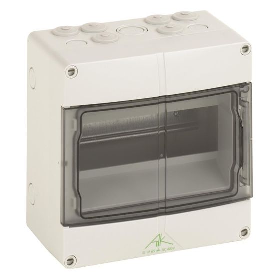 Spelsberg Automatenkasten AK 09, 200x200x122mm, 9TE, 1 Reihe, IP65, Kunststoff, Grau, 73540901