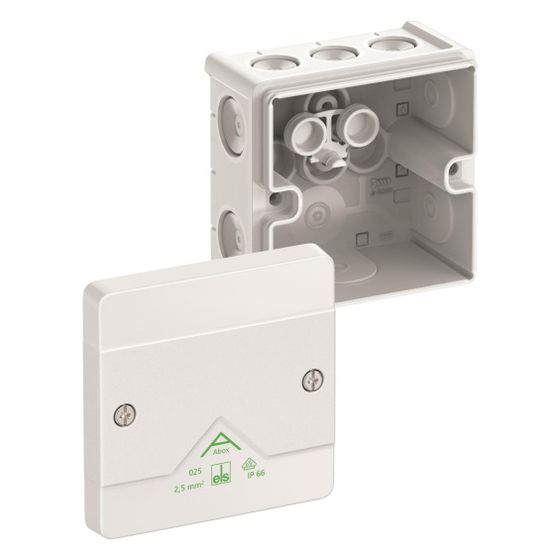Spelsberg Abzweigkasten Abox 025-L/w, 87x87x52mm, Kunststoff, Weiß