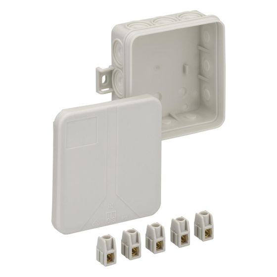 Spelsberg Verbindungskasten i 12 quadratisch, 85x85x37mm 400V 2,5mm2 IP55, Kunststoff, Grau, 33241201