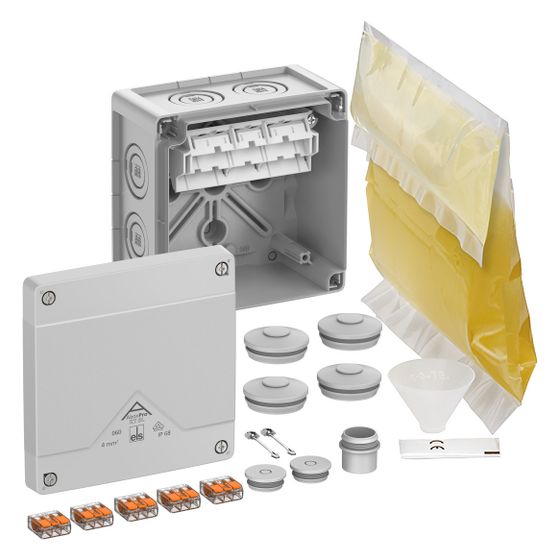 Spelsberg Abzweigkasten Abox Pro XT SL-4², 127x127x75mm, IP68, 4mm², grau