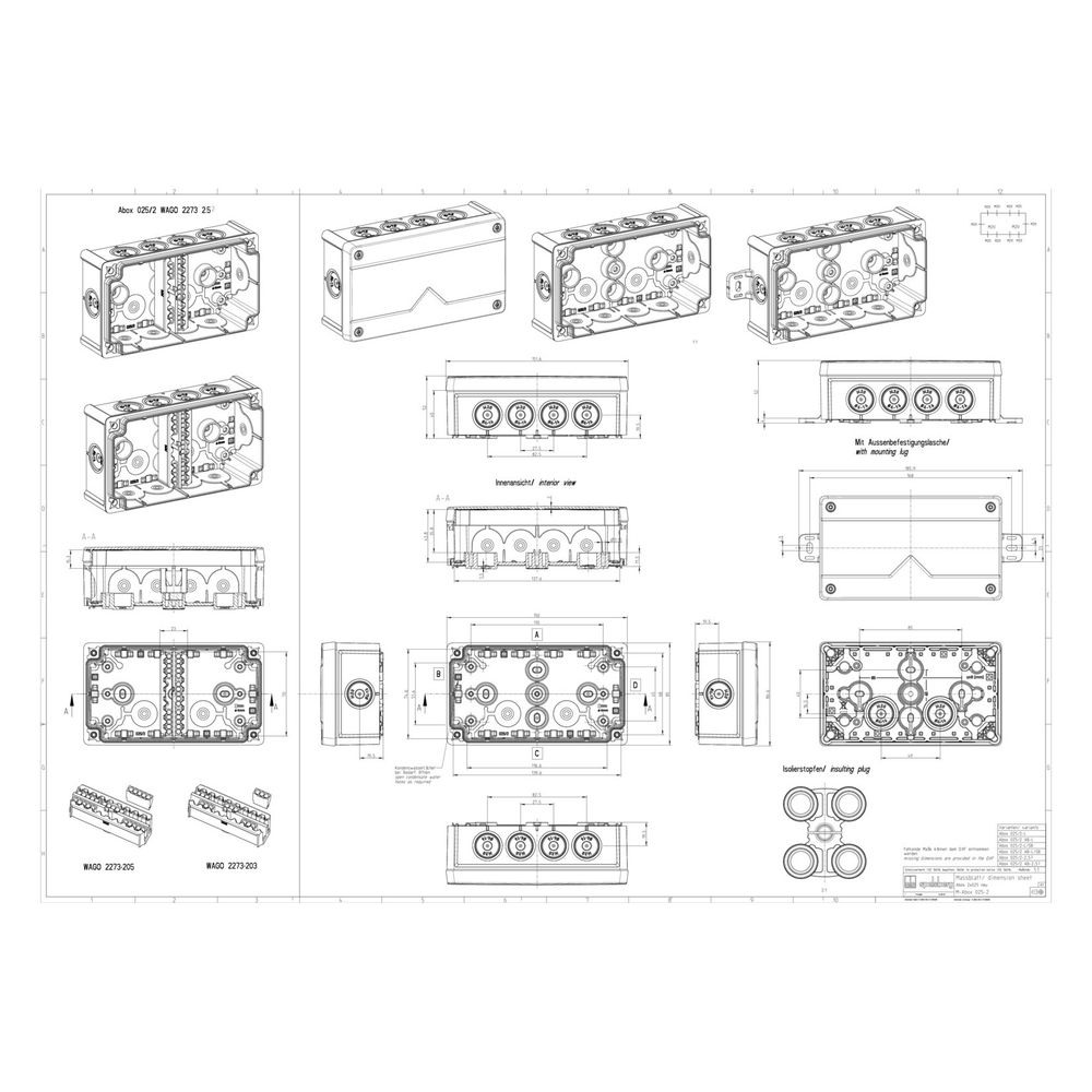 Spelsberg Verbindungskasten Abox 025/2-L/sw rechteckig, 152x87x52mm, IP66, Schwarz... SPELSBERG-80200201 4013902663361 (Abb. 8)