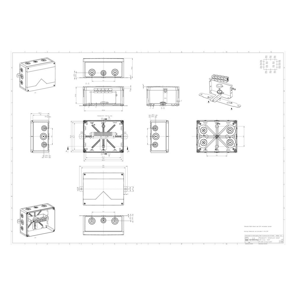 Spelsberg Kabelabzweigkasten WKE 6 Duo, 200x250x120mm, IP66, 10mm2, Orange, 8675100... SPELSBERG-86751001 4013902631230 (Abb. 8)