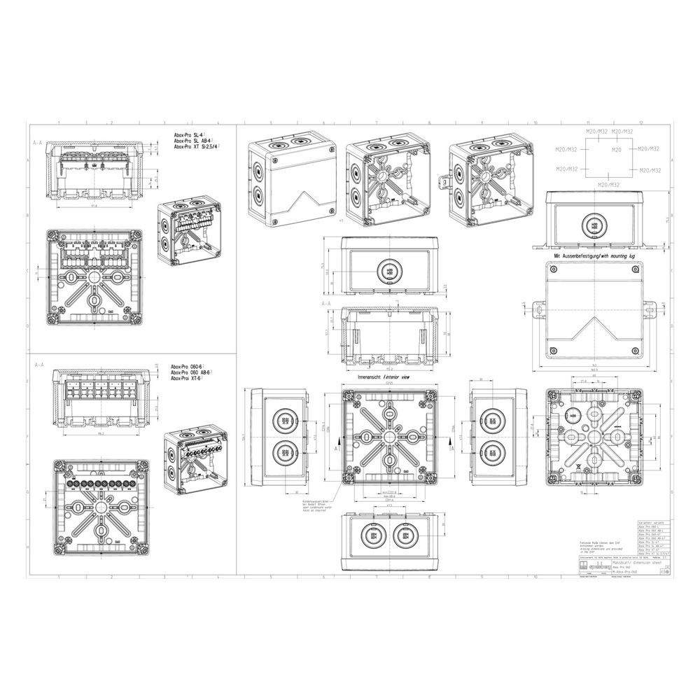 Spelsberg Abzweigkasten Abox Pro XT SL-4², 127x127x75mm, IP68, 4mm², grau... SPELSBERG-40546001 4013902664436 (Abb. 4)