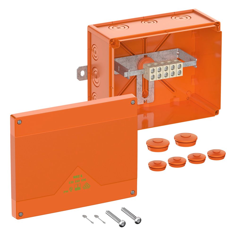 Spelsberg Kabelabzweigkasten WKE 6, 250x200x120mm, 16mm2, IP66, Kunststoff, Orange... SPELSBERG-86650601 4013902631032 (Abb. 2)