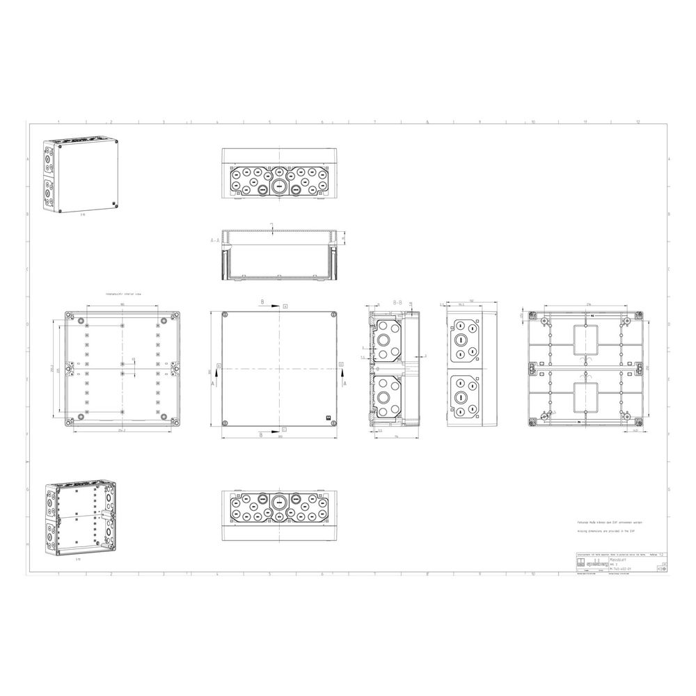 Spelsberg Leerkasten AKL 2-g, 300x300x132mm, IP65, Grau... SPELSBERG-74040201 4013902071197 (Abb. 2)