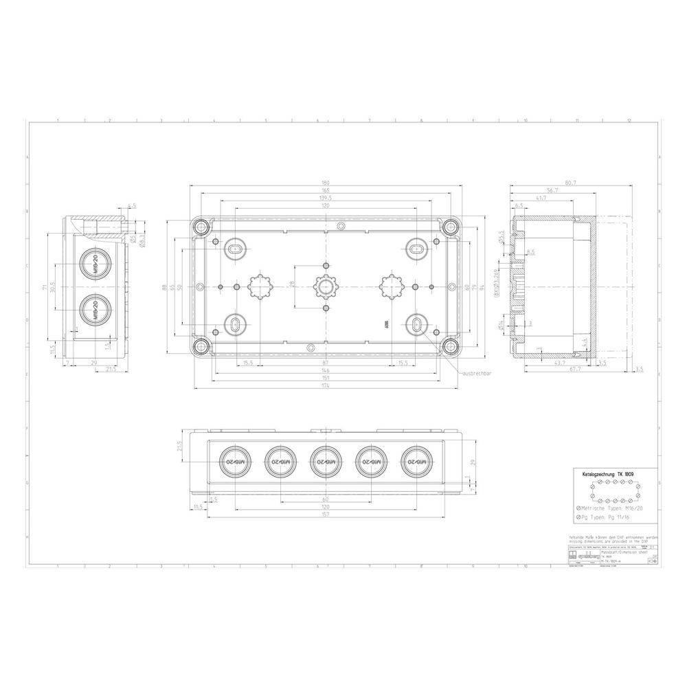 Spelsberg Reihenklemmengehäuse RKK 4/22, 94x180x57mm, Kunststoff, Grau, 61440401... SPELSBERG-61440401 4013902090518 (Abb. 2)
