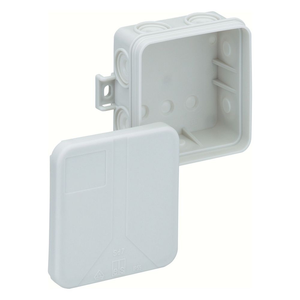 Spelsberg Verbindungskasten SD 7 quadratisch, 75x75x37mm IP55, Kunststoff, Grau... SPELSBERG-33290701 4013902399369 (Abb. 2)