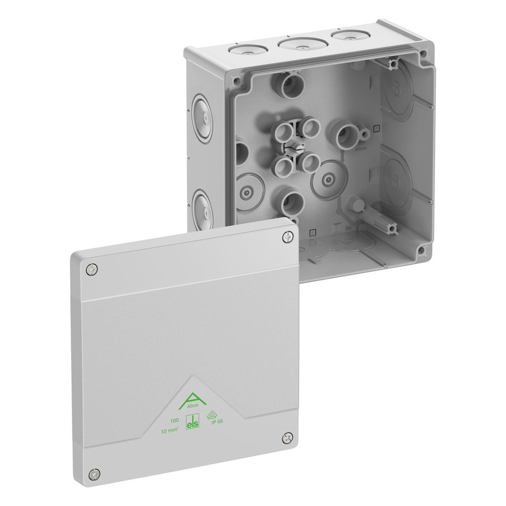 Spelsberg Abzweigkasten Abox 100-L, 152x152x80mm, IP66, Kunststoff, Grau... SPELSBERG-81040001 4013902660544 (Abb. 2)