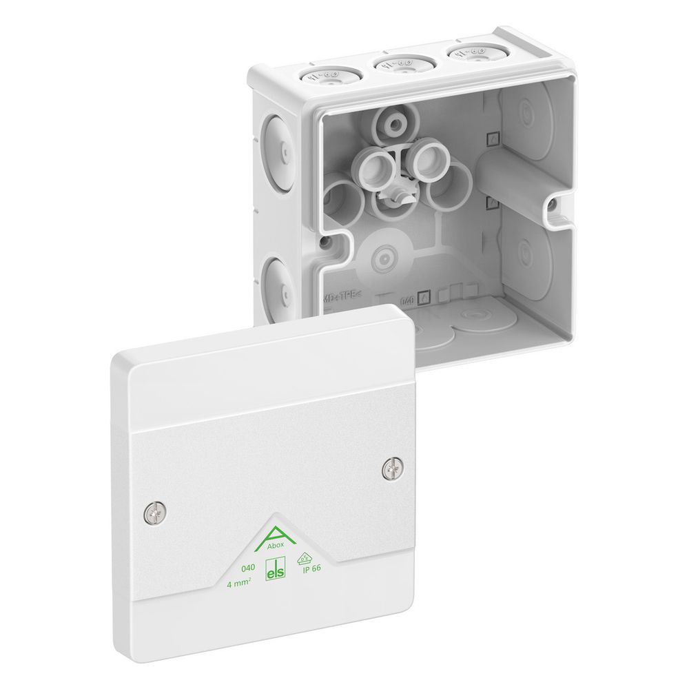 Spelsberg Abzweigkasten Abox 040-L/w, 102x102x57mm IP66, Kunststoff, Weiß... SPELSBERG-80410001 4013902661596 (Abb. 2)