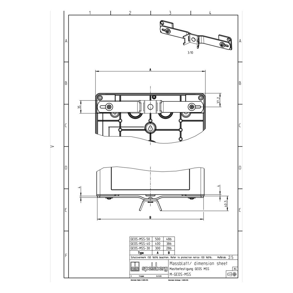 Spelsberg Mastschellen-Set GEOS MSS-30... SPELSBERG-72005001 4013902625611 (Abb. 2)