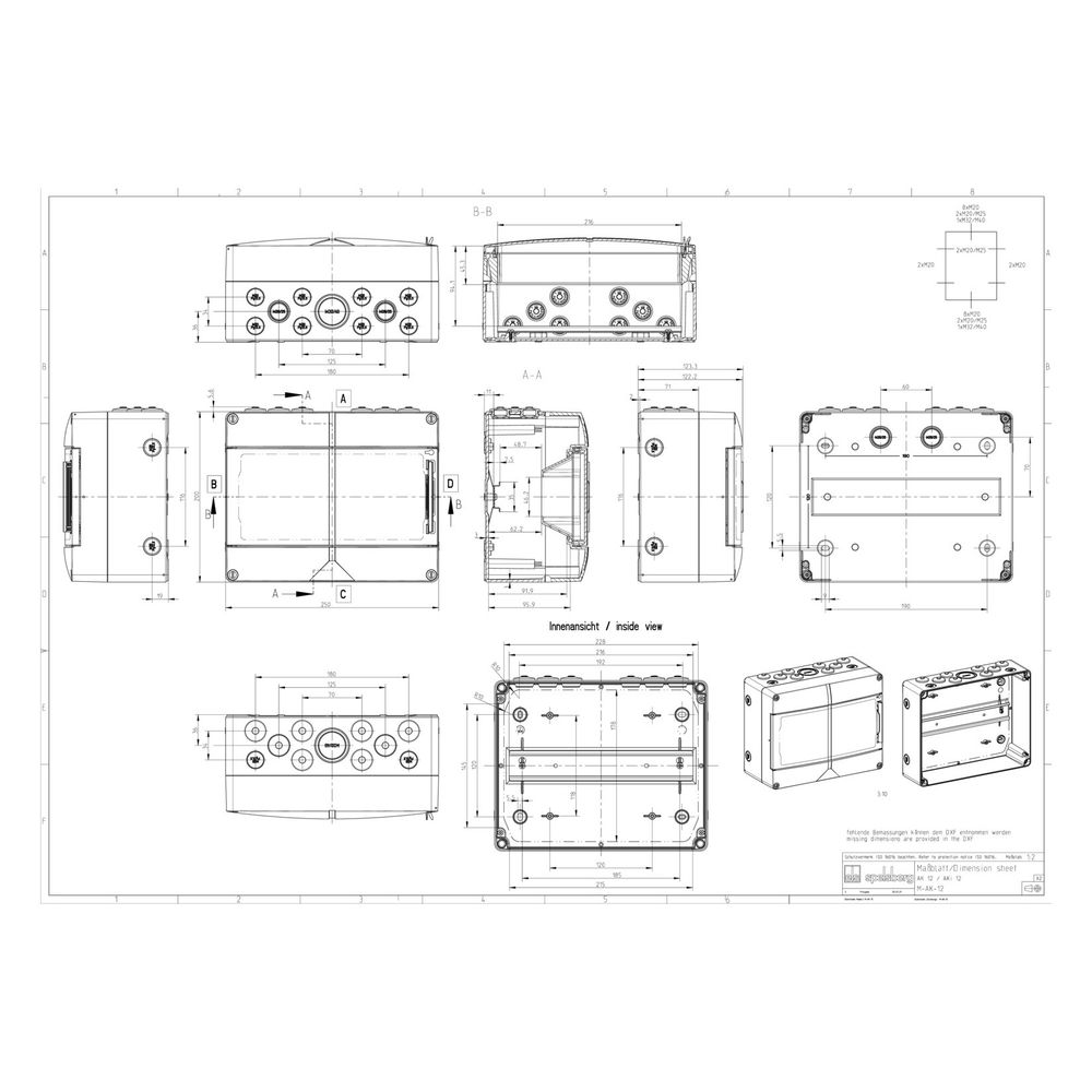 Spelsberg Automatenkasten AK 12, 200x250x122mm, Kunststoff, Grau... SPELSBERG-73541201 4013902063161 (Abb. 3)