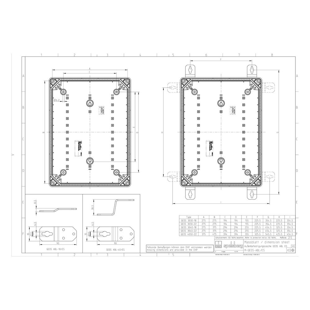 Spelsberg Außenbefestigungslasche GEOS ABL-10/ES... SPELSBERG-72007501 4013902643707 (Abb. 2)