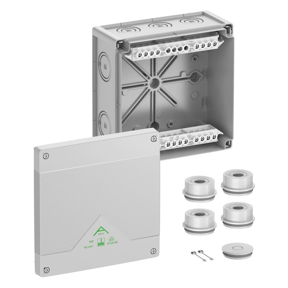Spelsberg Abzweigkasten Abox 160-16, 182x182x90mm, 16mm2, Kunststoff, Grau, 8164200... SPELSBERG-81642001 4013902660360 (Abb. 2)