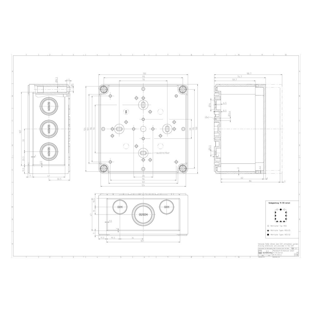 Spelsberg Leergehäuse TK PS 1313-7-m, 130x130x75mm, IP66, IK07, Grau... SPELSBERG-10540501 4013902861118 (Abb. 2)