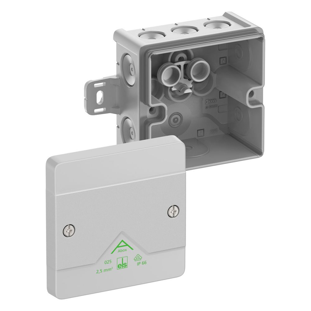 Spelsberg Abzweigkasten Abox 025 AB-L, 87x87x52mm IP66, Kunststoff, Grau... SPELSBERG-80240101 4013902662760 (Abb. 2)