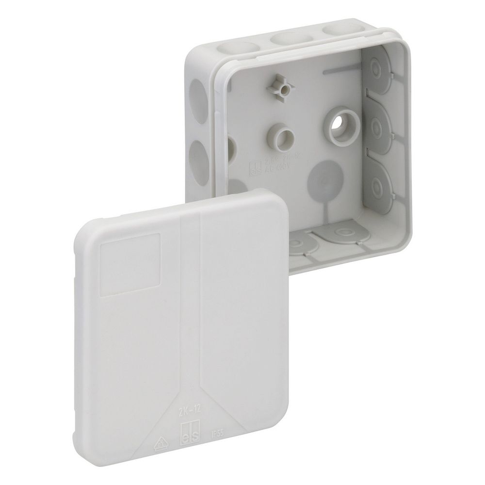 Spelsberg Verbindungskasten 2K-12 quadratisch, 85x85x37mm, IP55, Kunststoff, Grau... SPELSBERG-34491201 4013902399451 (Abb. 2)