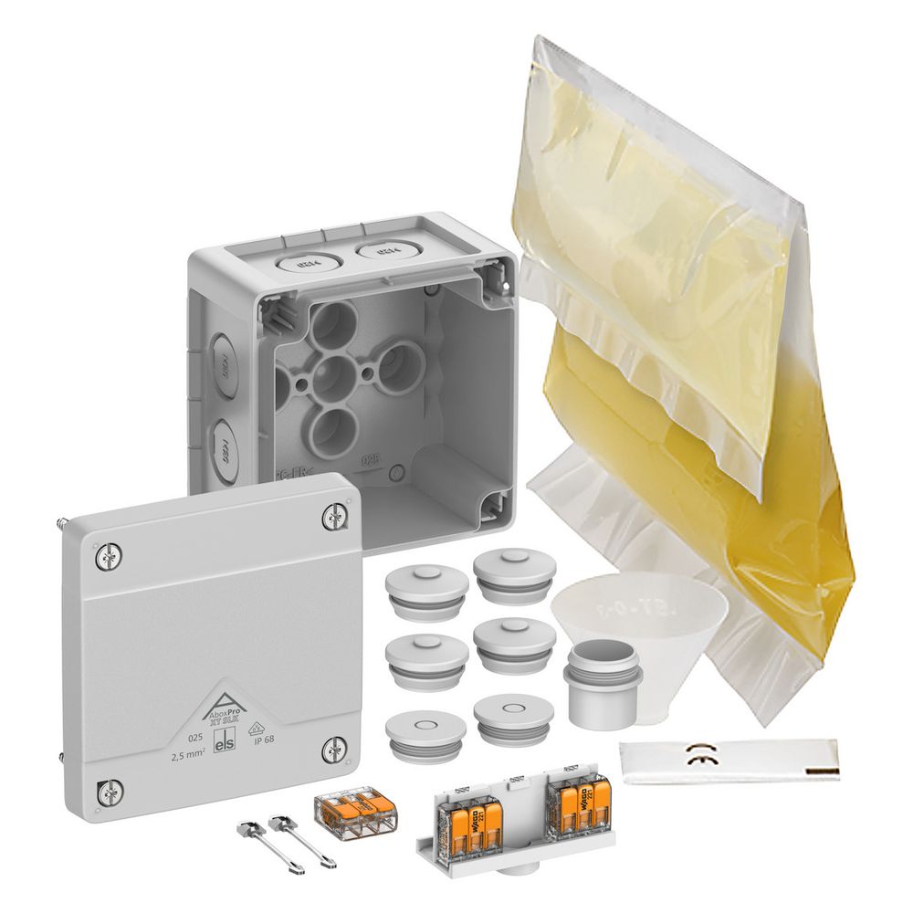 Spelsberg Abzweigkasten Abox Pro XT SLK-2,5², 92x92x60mm, IP68, Kunststoff, Grau... SPELSBERG-40246001 4013902662500 (Abb. 2)