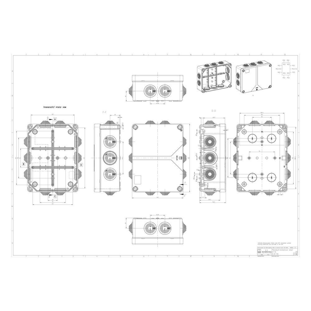 Spelsberg Verbindungskasten HP 190-L rechteckig, 199x149x77mm IP55 690V 10mm2, Grau... SPELSBERG-32699001 4013902940073 (Abb. 2)