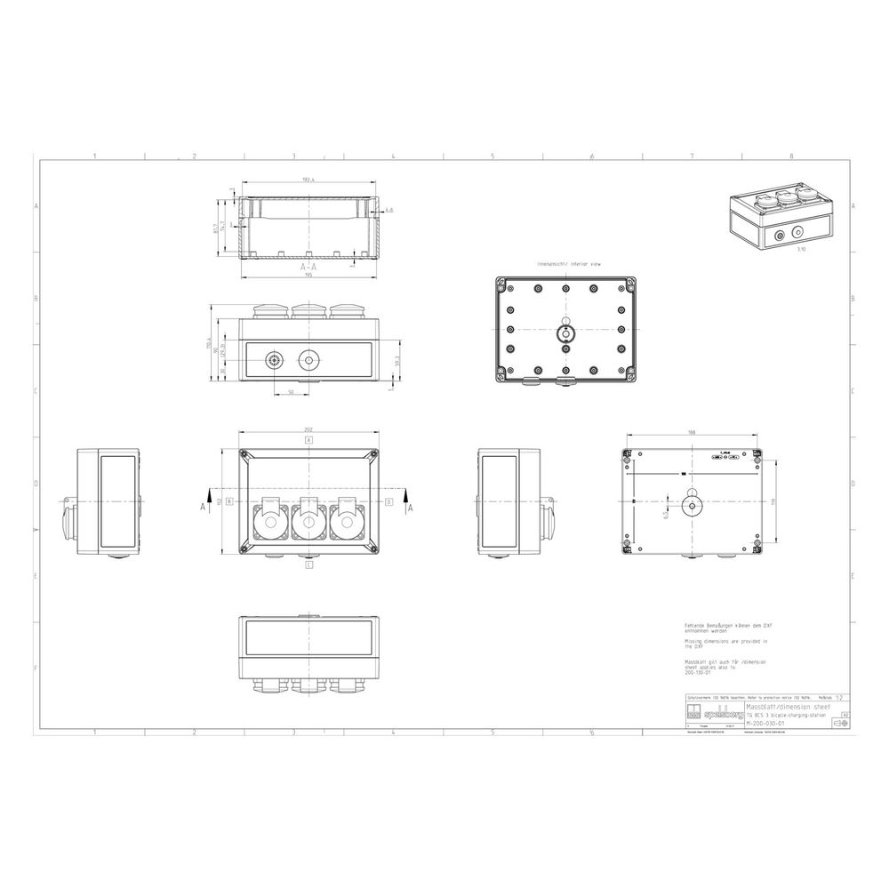 Spelsberg Fahrradladestation TG BCS 3, 3,5kW, 152x202x110mm, Kunststoff... SPELSBERG-20003001 4013902598175 (Abb. 3)