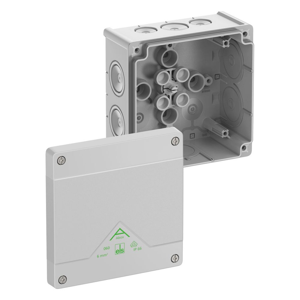 Spelsberg Abzweigkasten Abox 060-L quadratisch, 127x127x70mm IP66 1000V, Kunststoff... SPELSBERG-80640001 4013902660902 (Abb. 2)