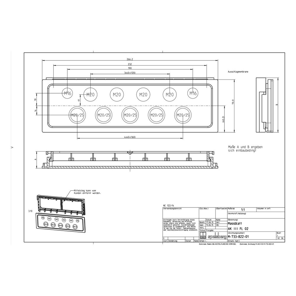 Spelsberg Anbauflansch AK3 FL02... SPELSBERG-73382201 4013902542857 (Abb. 2)