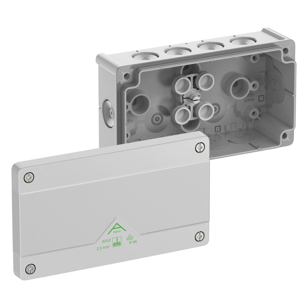 Spelsberg Abzweigkasten Abox 025/2-L, 152x87x52mm, IP66, Kunststoff, Grau... SPELSBERG-80240201 4013902662739 (Abb. 2)