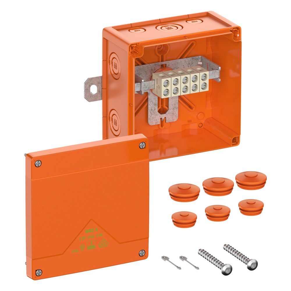 Spelsberg Kabelabzweigkasten WKE 4, 150x150x85mm, IP66, Kunststoff, Orange... SPELSBERG-86650401 4013902631001 (Abb. 2)