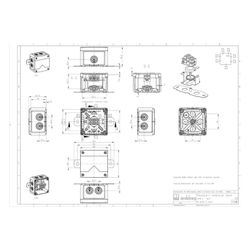 Spelsberg Kabelabzweigkasten WKE 2, 100x100x70mm, IP66, E90, orange... SPELSBERG-86651201 4013902631087 (Abb. 1)