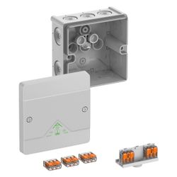 Spelsberg Abzweigkasten Abox SLK-4² quadratisch, 102x102x57mm, IP66, 450V, 4mm², gr... SPELSBERG-80447001 4013902661268 (Abb. 1)