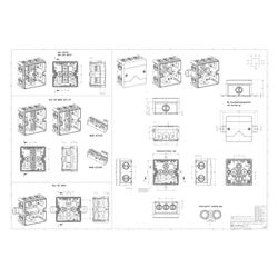 Spelsberg Abzweigkasten Abox 025-2,5, 87x87x52mm, IP66, 2,5mm2, Kunststoff, Grau... SPELSBERG-80242001 4013902662678 (Abb. 1)