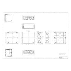 Spelsberg Leerkasten AKL 2-g, 300x300x132mm, IP65, Grau... SPELSBERG-74040201 4013902071197 (Abb. 1)