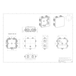 Spelsberg Verbindungskasten HP 80-L quadratisch, 85x85x42mm, IP55, grau... SPELSBERG-32298001 4013902020133 (Abb. 1)