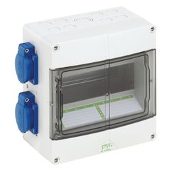 Spelsberg Steckdosenverteiler STV 904S, 200x200x122mm, 4 Schutzkontakt-Steckdosen, ... SPELSBERG-72930401 4013902934560 (Abb. 1)