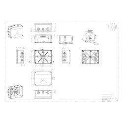 Spelsberg Kabelabzweigkasten WKE 6, 250x200x120mm, 16mm2, IP66, Kunststoff, Orange... SPELSBERG-86650601 4013902631032 (Abb. 1)