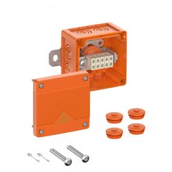 Spelsberg Kabelabzweigkasten WKE 2, 100x100x70mm, IP66, 5-polig, Kunststoff, Orange... SPELSBERG-86650201 4013902630974 (Abb. 1)