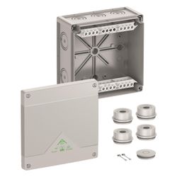 Spelsberg Abzweigkasten Abox 160-16, 182x182x90mm, 16mm2, Kunststoff, Grau, 8164200... SPELSBERG-81642001 4013902660360 (Abb. 1)