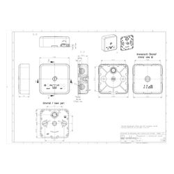 Spelsberg Abzweigdose AP 7, 78x78x27mm, IP30, Kunststoff, Weiß... SPELSBERG-31560701 4013902020072 (Abb. 1)