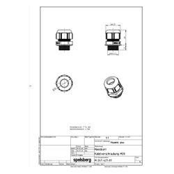 Spelsberg Kabelverschraubung KVR M20, IP68, Polyamid, Grau... SPELSBERG-22742101 4013902858026 (Abb. 1)