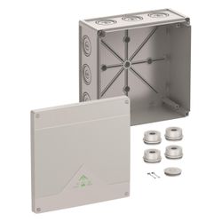 Spelsberg Abzweigkasten Abox 350-L, 252x252x120mm IP66, Kunststoff, Grau... SPELSBERG-83540001 4013902660247 (Abb. 1)